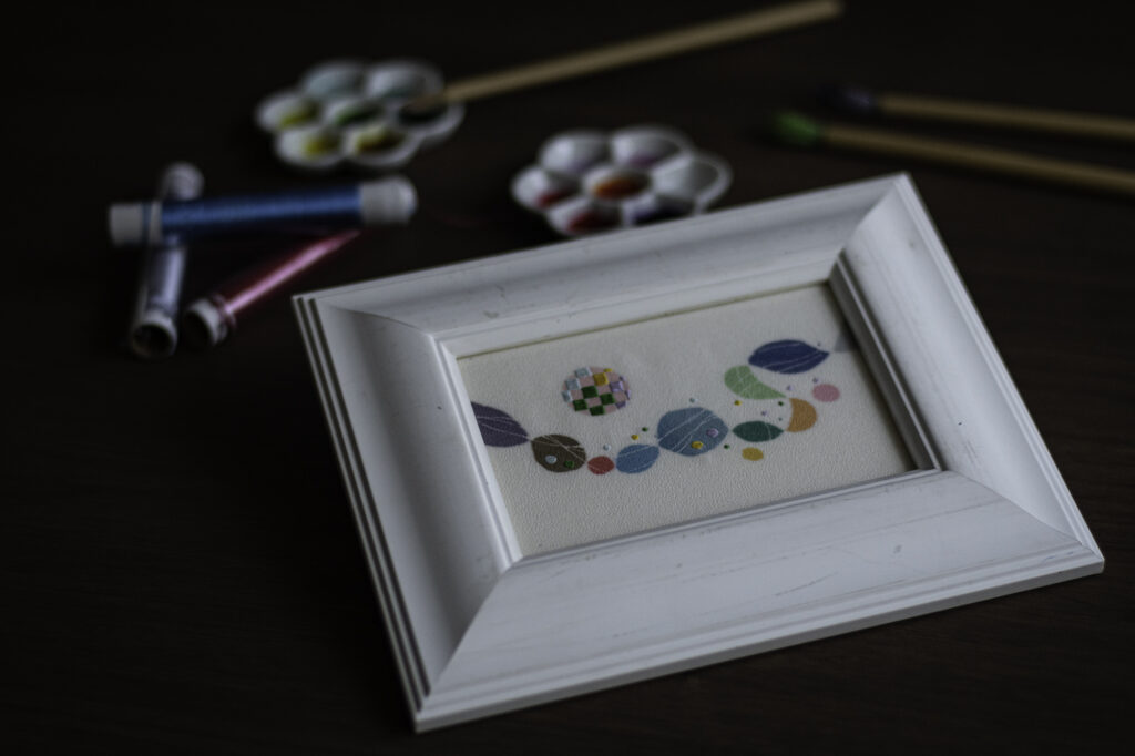 日本刺繍と友禅染め